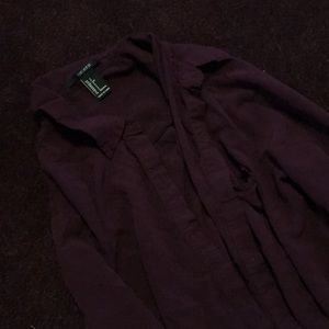 Maroon button up